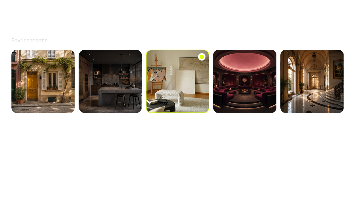 Select an environment